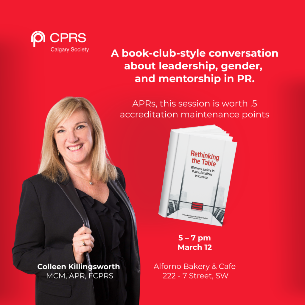 Rethinking the Table: Women Public Relations Leaders in Canada
